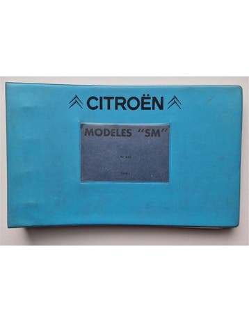 1973 CITROËN SM ONDERDELEN CATALOGUS