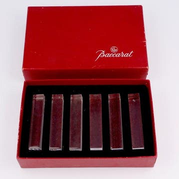 Baccarat - NO RESERVE - Porte couteau (6) - Cristal