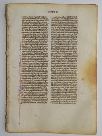 Anoniem - Original Manuscript from a Latin Bible - [France -