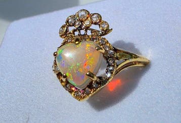 Ring - 18 karaat Geel goud - Diamant, Nieuw