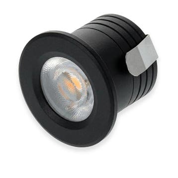 LED MINI INBOUWSPOT | PHOBOS | 2W | ZWART, Verzenden, Nieuw