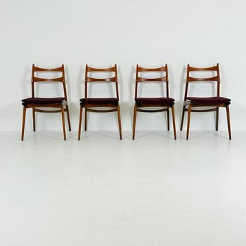 Habeo - Chaise de salle à manger (4) - Bois