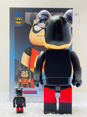 Medicom toy - BE@RBRICK 400% & 100% Robin (The New Batman