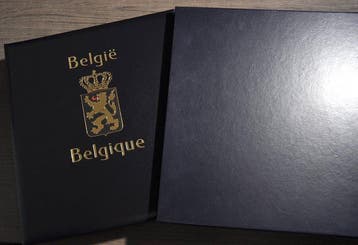 Accessoires België - Een leeg luxe DAVO album met cassette, Gestempeld