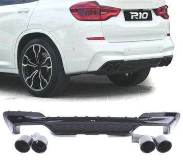 DIFFUSEUR ARRIÈRE BMW X3 G01 17- PACK M NOIR BRILLANT + EMBO, Verzenden, Nieuw