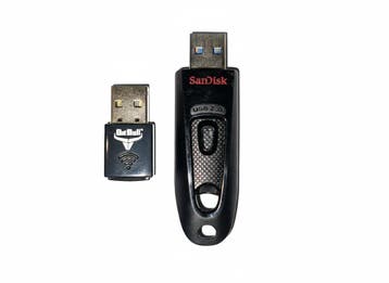 BitBull 2 in 1 WiFi 6 met Bluetooth 5.4 USB Dongle + 64GB..., Hobby & Loisirs créatifs, Composants électroniques, Ophalen of Verzenden
