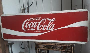 coca cola - Reclamebord - Metaal
