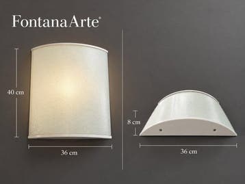 Fontana Arte - Simple White Art. 3027 – Original Vintage