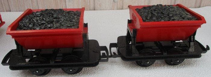 LGB G - Model treinwagon (5) - 3 kiepwagens en 2, Hobby en Vrije tijd, Modeltreinen | Overige schalen