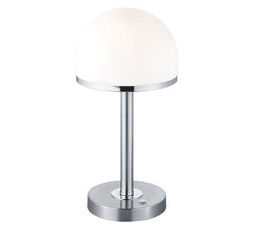 Trio BERLIN tafellamp | LED | nikkel mat met wit | Ø 19,5 cm, Verzenden, Nieuw