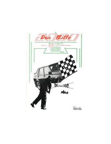 1986 ALFA ROMEO CLUB DUE MILLE MAGAZINE 1 NEDERLANDS, Ophalen of Verzenden, Nieuw
