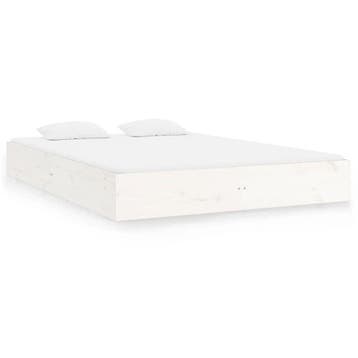 Houten bed 120x200 | Tweede kansje | OP = OP voor deze prijs, Huis en Inrichting, Gebruikt, Verzenden, Wit, Twijfelaar