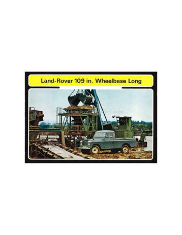 1971 LAND ROVER SERIES III BROCHURE ENGELS, Ophalen of Verzenden
