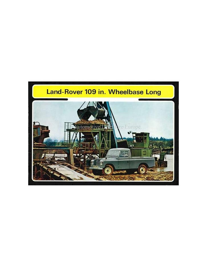 1971 LAND ROVER SERIES III BROCHURE ENGELS, Boeken, Auto's | Folders en Tijdschriften, Ophalen of Verzenden