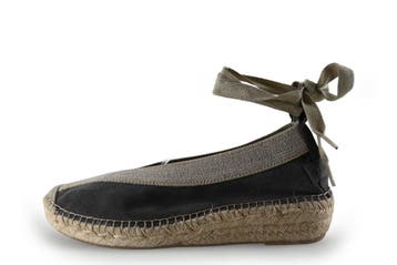 Shabbies Amsterdam Espadrilles in maat 38 Grijs, Espadrilles, Shabbies Amsterdam, Verzenden, Zo goed als nieuw
