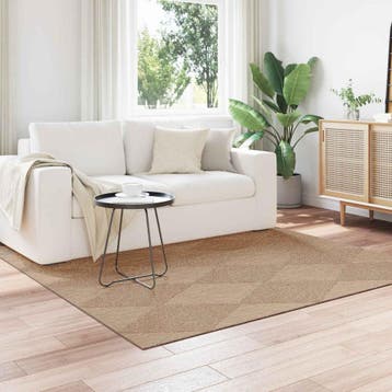 vidaXL Vloerkleden Vierkant AGIRA Naturel 240 x 240 cm, Verzenden
