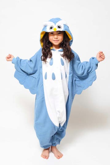 KIMU® Onesie Blauwe Uil Babypakje 68-74 Uilenpak Kostuum Bla, Ophalen of Verzenden, Nieuw
