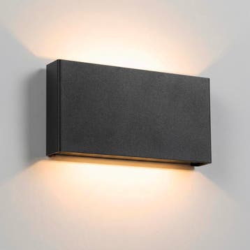 Wandverlichting modern Elroy Up en Down Muurlamp Zwart Mediu, Verzenden