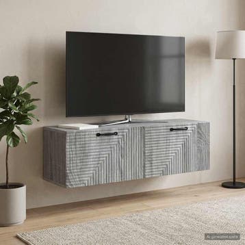 vidaXL Wandmontage TV-kast Grijs sonoma 98 x 31 x 30 cm, Verzenden, Nieuw