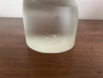 Leerdam - sculptuur, Madonna and Child - 37 cm - Glas