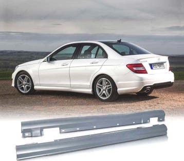 BAS DE CAISSE MERCEDES CLASSE C W204 AMG LOOK 07-14 ABS, Verzenden