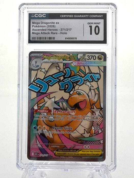 Pokémon - 1 Graded card - Mega Dragonite ex - Ascended, Hobby & Loisirs créatifs, Jeux de cartes à collectionner | Pokémon