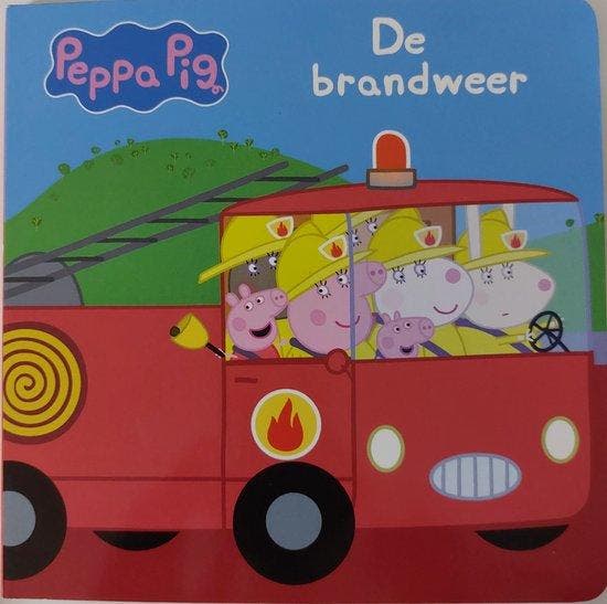 Peppa Pig - De Brandweer - Karton boek 9789047872115, Boeken, Overige Boeken, Gelezen, Verzenden