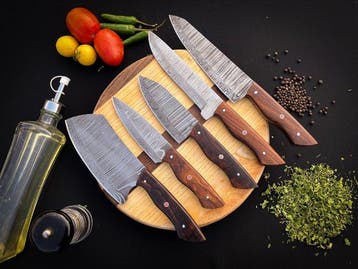 Keukenmes - Kitchen knife set - SA 50 - Staal, Hout,