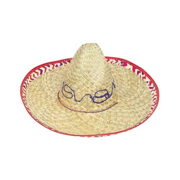 Sombrero Rode Rand 50cm, Hobby en Vrije tijd, Feestartikelen, Verzenden, Nieuw