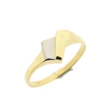 Bicolor gouden ring, Ophalen of Verzenden