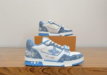 Louis Vuitton - LV Trainer Monogram Denim - Sneakers - Maat:, Kleding | Heren, Schoenen, Nieuw
