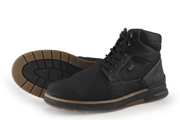 Rieker Veterboots in maat 41 Zwart, Verzenden, Zwart, Boots, Zo goed als nieuw