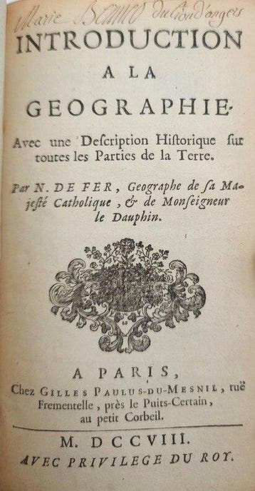 Nicolas de Fer - Introduction à la géographie - 1708