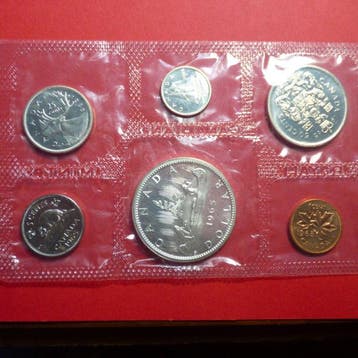 Canada. Elizabeth II. 1 Cent - 1 Dollar 1965 Proof Like Set