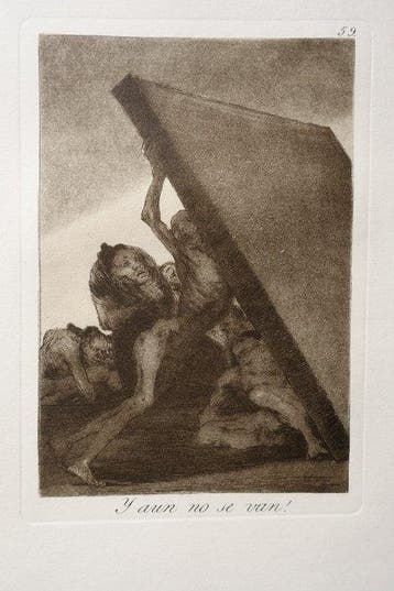 Francisco De Goya (1746-1828) - Caprichos Blatt #59 : Y aun