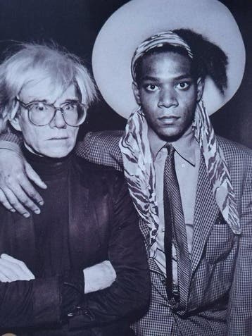 Bob Adelman - Jean-Michel Basquiat and Andy Warhol
