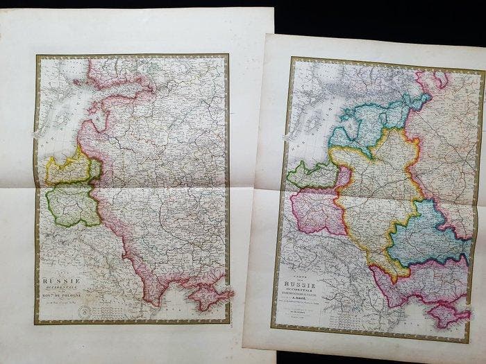 Polen - Rusland / Wit-Rusland [lot van 2]; Adrien Brue -, Livres, Atlas & Cartes géographiques