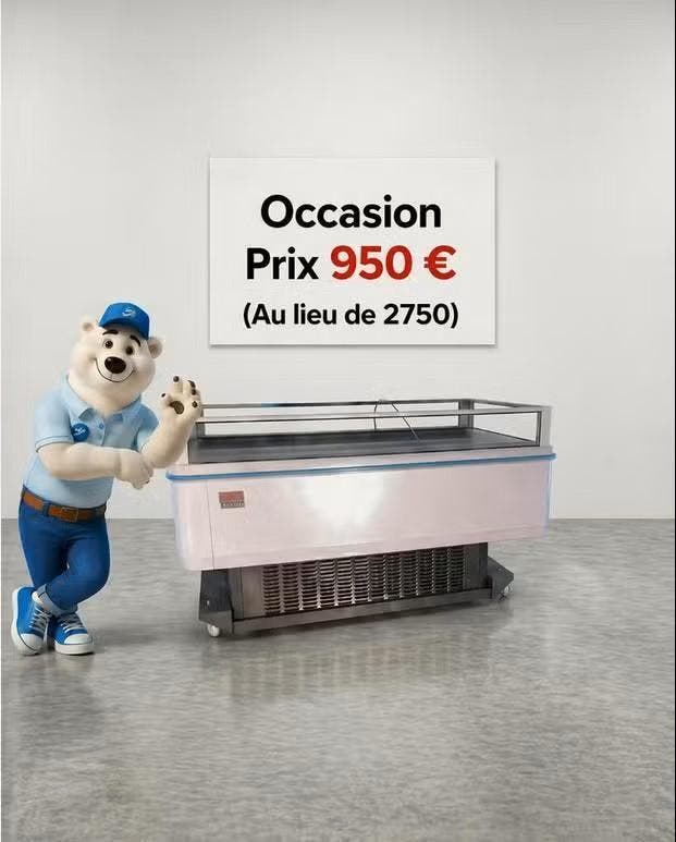 Îlot réfrigéré ouvert 4 faces vitrées professionnel horeca, Elektronische apparatuur, Koelkasten en IJskasten