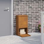 vidaXL Pakket Inwerpkoker met slot Roestig 44 x 22 x 82 cm, Verzenden, Nieuw