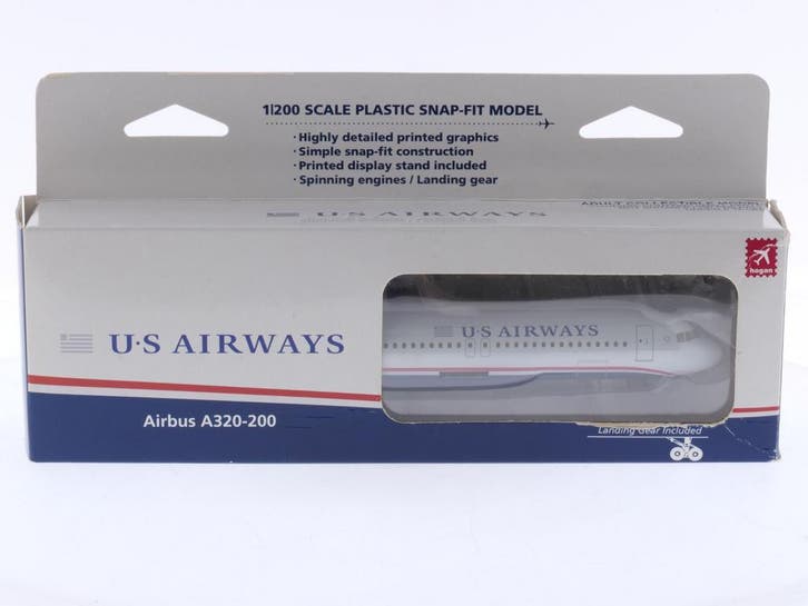 Schaal 1:200 Hogan Wings 3343G Airbus A320-200 U.S Airway..., Hobby en Vrije tijd, Modelbouw | Vliegtuigen en Helikopters, Nieuw