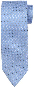 Suitable Stropdas Zijde Bloem Blauw maat  Heren, Verzenden