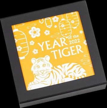 Mongolië. 1000 Togrog 2022 Charming Tiger Gilded Lunar Year,