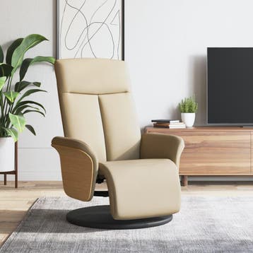 vidaXL Fauteuil verstelbaar met voetensteun stof, Verzenden, Nieuw