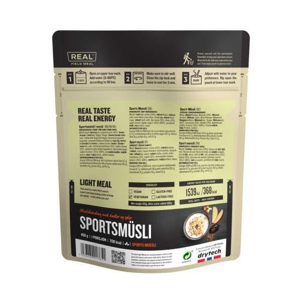 Sport Muesli - 710 kcal - Real Field Meal, Diversen, Levensmiddelen, Verzenden