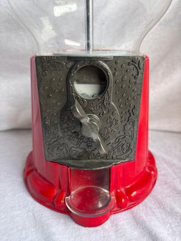 Vintage kauwgomballenautomaat – Glazen bol – Werkend