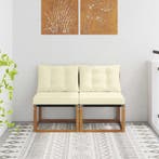 vidaXL 2 Stuk Buiten Middelste sofa, Verzenden, Nieuw