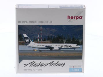 Schaal 1:500 Herpa 505871 Boeing 737-900 Alaska Airlines..., Ophalen of Verzenden