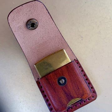 Zippo - Handmade Genuine Leather case for Zippo lighter -