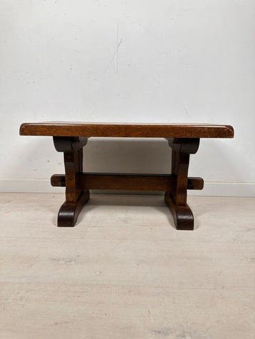 Kruk - Trestle bench met zichtbare houtverbindingen, 8,5 kg, Antiek en Kunst