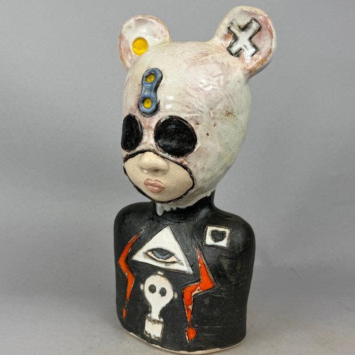 Iwo Rynkiewicz (1970) - Alien- Hand made Ceramic Figure, Antiek en Kunst, Kunst | Designobjecten